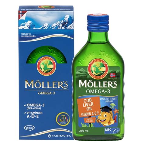 Mollers tutti frutti omega 3 balık yağı 250 ml